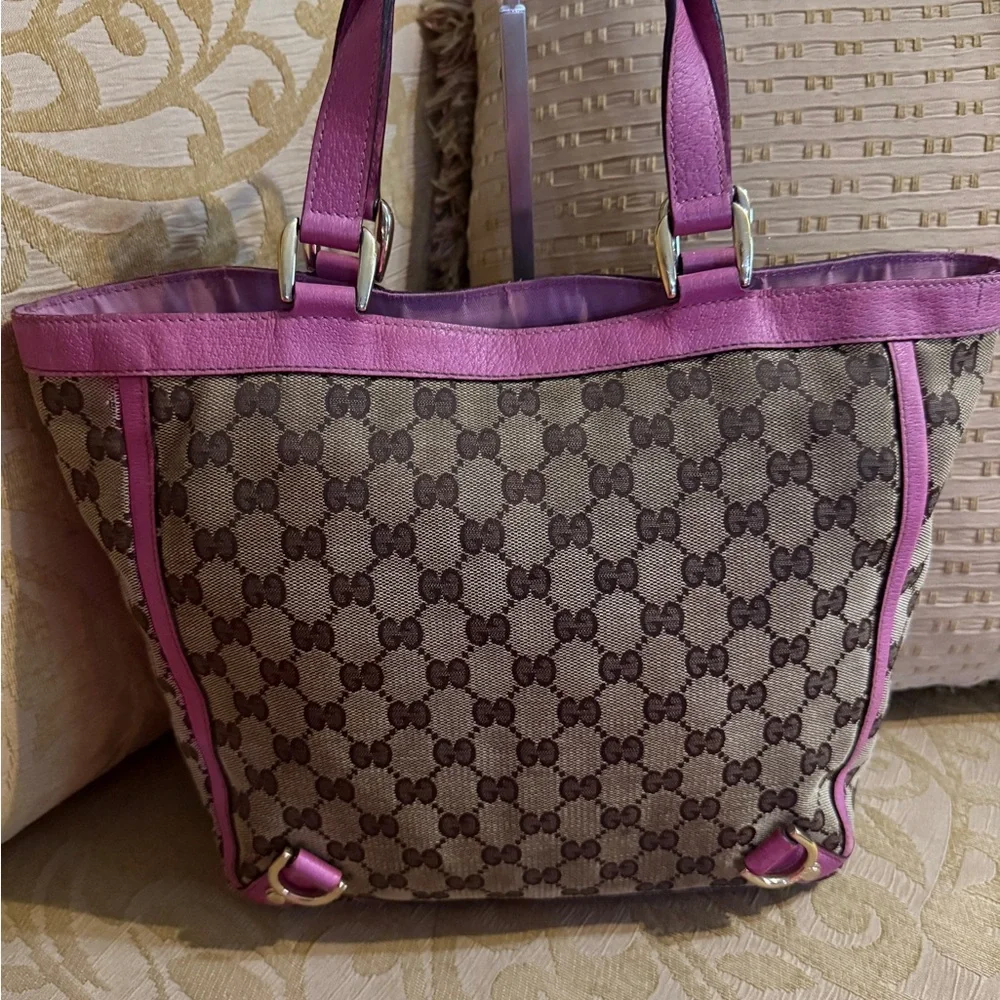 Gucci Abbey D-Ring Tote Bag canvas preowned - Picture 2 of 16